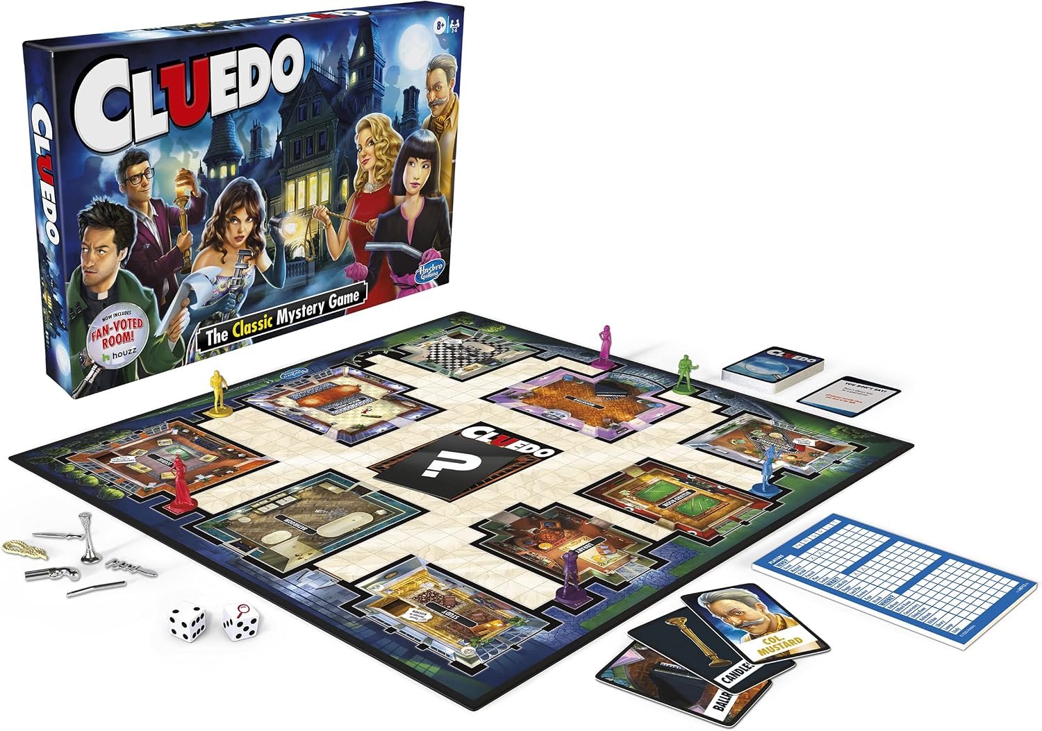 Настольная игра Cluedo Hasbro, классическое издание с доктором Орхид