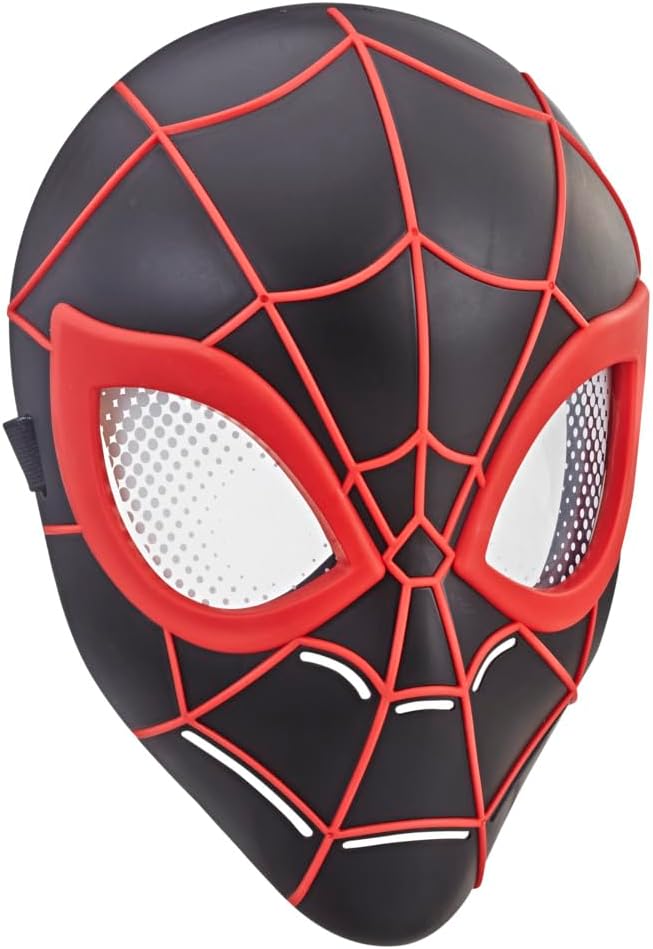 Маска Майлза Моралеса Marvel Spider-Man Hasbro, чёрно-красная