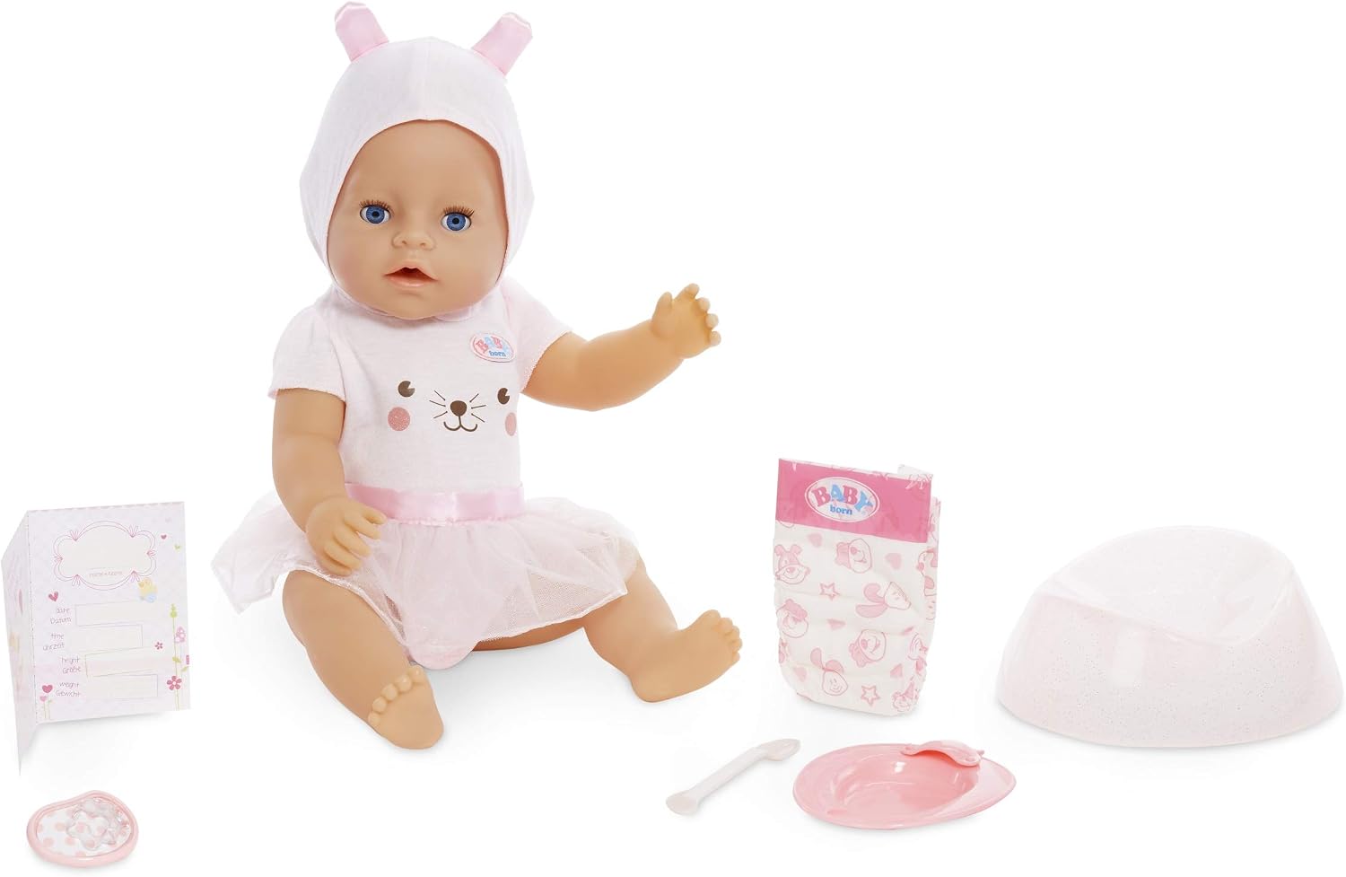 Интерактивная кукла BABY born с голубыми глазами, 43 см