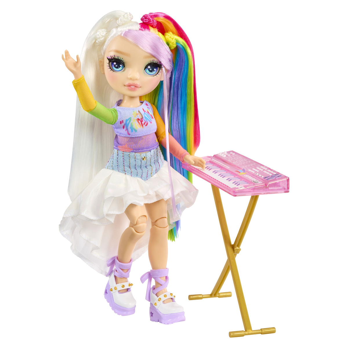 Кукла Rainbow High Jr High Rock Band Амайя Рейн с синтезатором