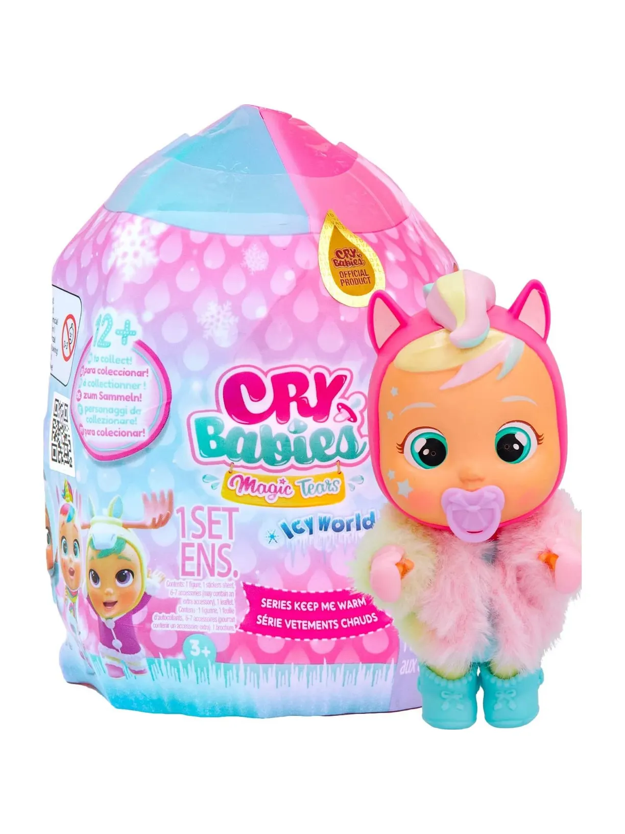 Кукла-сюрприз Cry Babies Magic Tears Icy World Keep Me Warm