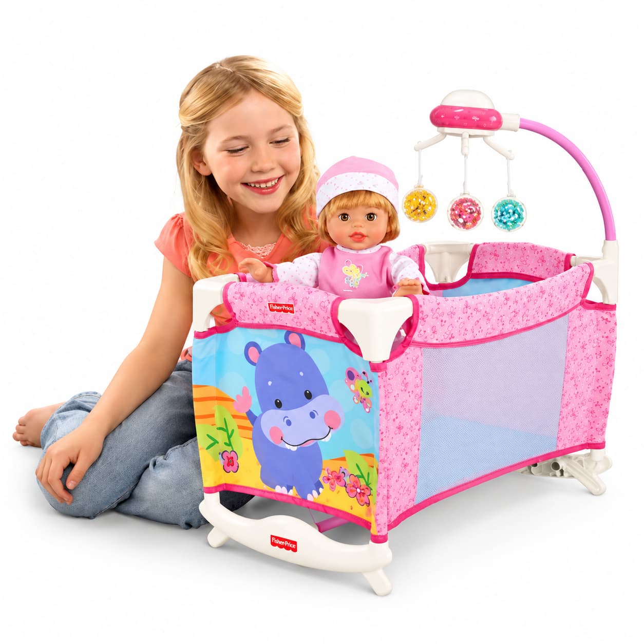 Манеж для кукол Fisher-Price Little Mommy Deluxe Playyard